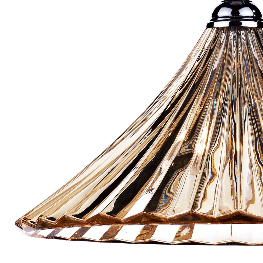 Där Lighting ARD866 - ARDECHE láncos csillár 1xE27/60W/230V sárgaréz/füstös barna