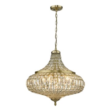 Där Lighting ASM0675 - ASMARA láncra szerelt csillár 6xE14/40W/230V, sárgaréz