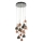 Där Lighting AUR1564 - Kábelre függesztett csillár AURELIA 15xG4/10W/230V fekete/rézszínű