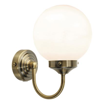 Där Lighting BAR0775 - BARCLAY fürdőszobai fali lámpa, 1x E14/40W/230V, IP44, sárgaréz