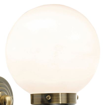 Där Lighting BAR0775 - BARCLAY fürdőszobai fali lámpa, 1x E14/40W/230V, IP44, sárgaréz