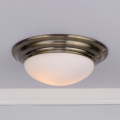 Där Lighting BAR5075 - Fürdőszobai mennyezeti lámpatest BARCLAY 1xE27/60W/230V Ø 38 cm sárgaréz