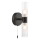 Där Lighting BOL0922 - Fürdőszobai fali lámpa BOLTON 2xG9/5W/230V IP44 fekete