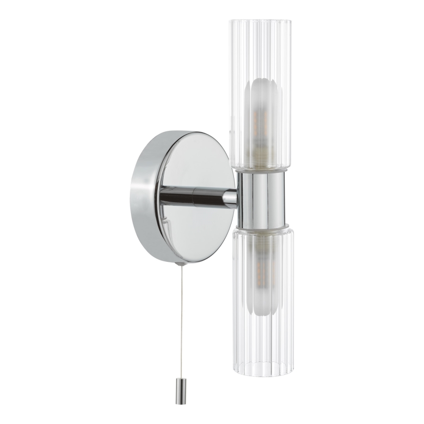 Där Lighting BOL0950 - BOLTON fürdőszobai fali lámpa 2xG9/5W/230V IP44 fényes króm