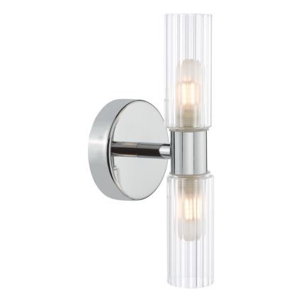Där Lighting BOL0950 - BOLTON fürdőszobai fali lámpa 2xG9/5W/230V IP44 fényes króm
