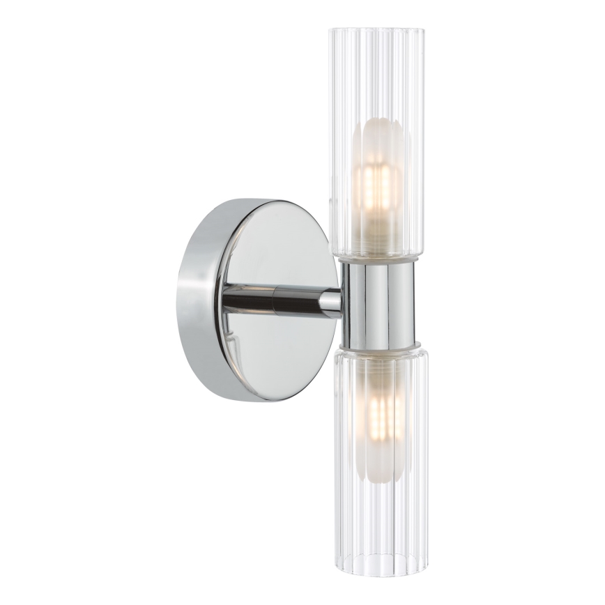 Där Lighting BOL0950 - BOLTON fürdőszobai fali lámpa 2xG9/5W/230V IP44 fényes króm