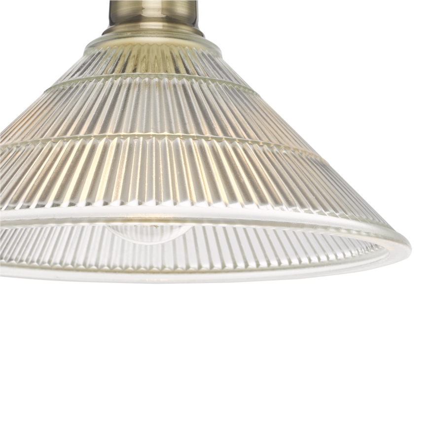 Där Lighting BOY0175 - BOYD mennyezeti lámpatest, 1xE27/60W/230V, Ø 25 cm, sárgaréz/átlátszó