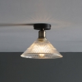 Där Lighting BOY0175 - BOYD mennyezeti lámpatest, 1xE27/60W/230V, Ø 25 cm, sárgaréz/átlátszó