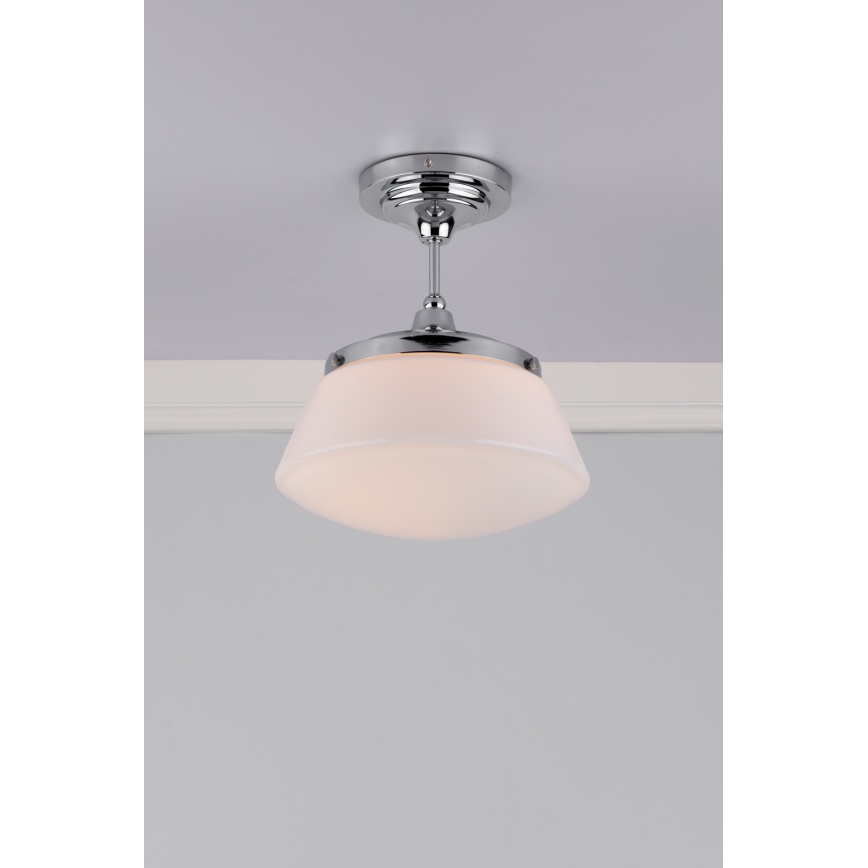 Där Lighting CAD0150 - Fürdőszobai felületre szerelhető mennyezeti lámpa CADEN 1xE27/60W/230V IP44 fényes króm