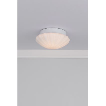 Där Lighting CAF502 - Fürdőszobai mennyezeti lámpa CAFE 1xE27/60W/230V átm. 27 cm IP44 fehér