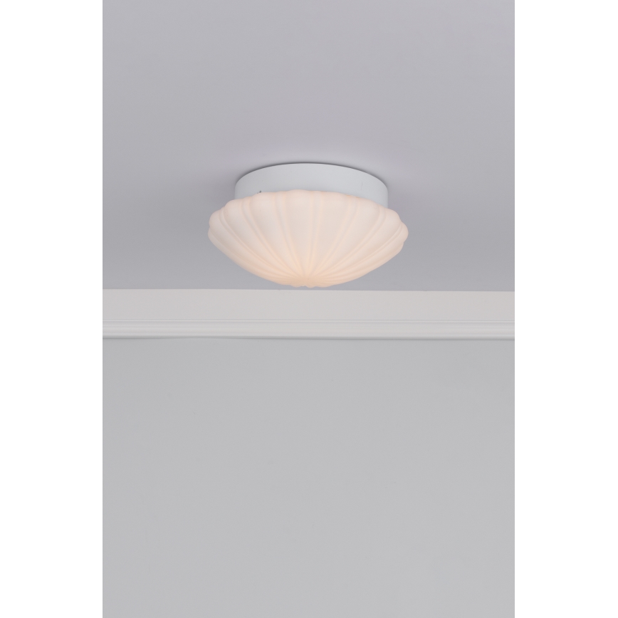 Där Lighting CAF502 - Fürdőszobai mennyezeti lámpa CAFE 1xE27/60W/230V átm. 27 cm IP44 fehér