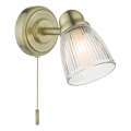Där Lighting CED0775 - Fürdőszobai fali lámpa CEDRIC 1xG9/25W/230V IP44 sárgaréz