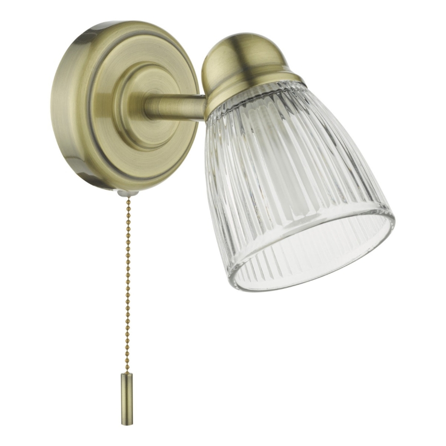 Där Lighting CED0775 - Fürdőszobai fali lámpa CEDRIC 1xG9/25W/230V IP44 sárgaréz