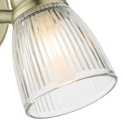 Där Lighting CED0775 - Fürdőszobai fali lámpa CEDRIC 1xG9/25W/230V IP44 sárgaréz