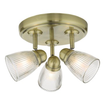 Där Lighting CED7675 - Fürdőszobai spotlámpa CEDRIC 3xG9/25W/230V IP44 sárgaréz