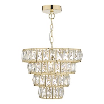 Där Lighting CER0135 - láncos csillár CERYS 1xE27/60W/230V aranyszínű