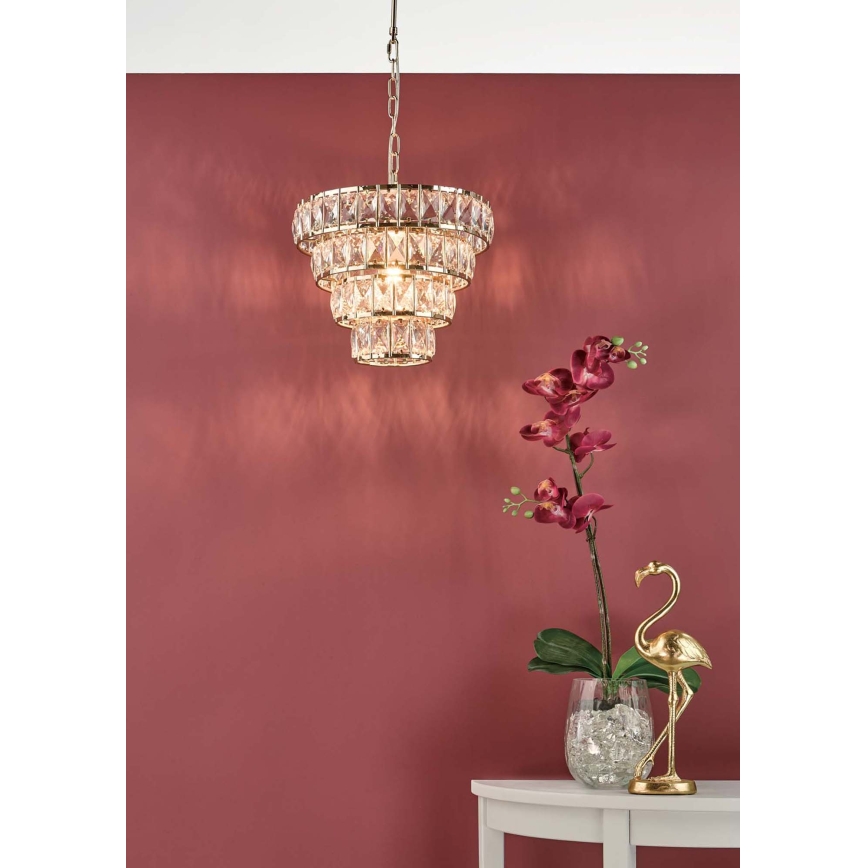 Där Lighting CER0135 - láncos csillár CERYS 1xE27/60W/230V aranyszínű