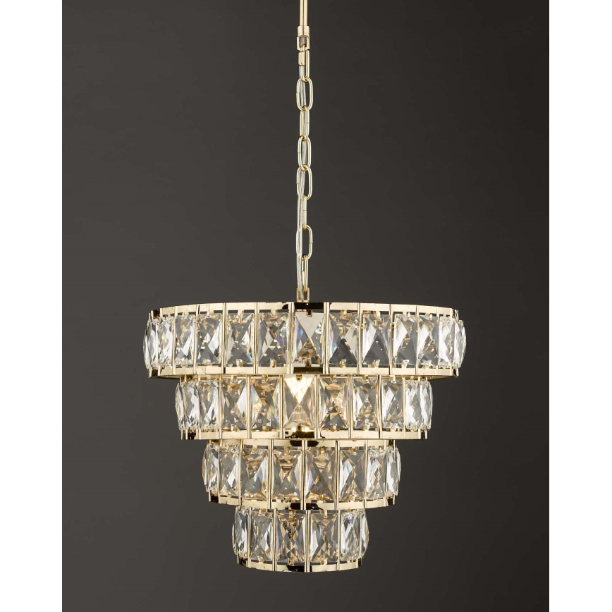 Där Lighting CER0135 - láncos csillár CERYS 1xE27/60W/230V aranyszínű