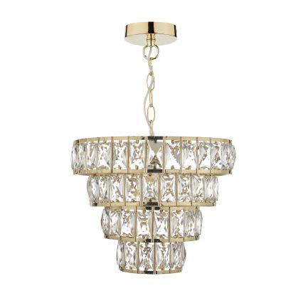 Där Lighting CER0135 - láncos csillár CERYS 1xE27/60W/230V aranyszínű