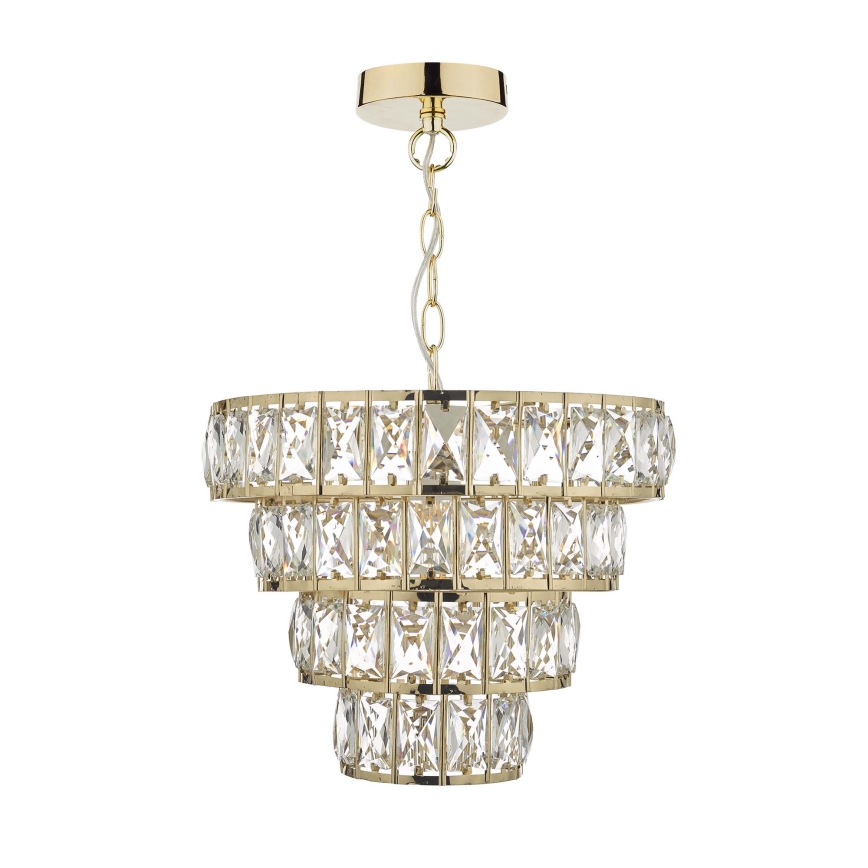 Där Lighting CER0135 - láncos csillár CERYS 1xE27/60W/230V aranyszínű
