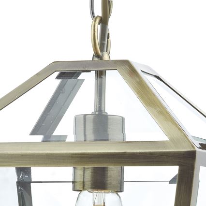 Där Lighting CHU0175 - Láncos csillár CHURCHILL 1xE27/60W/230V sárgaréz