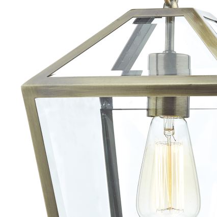 Där Lighting CHU0175 - Láncos csillár CHURCHILL 1xE27/60W/230V sárgaréz