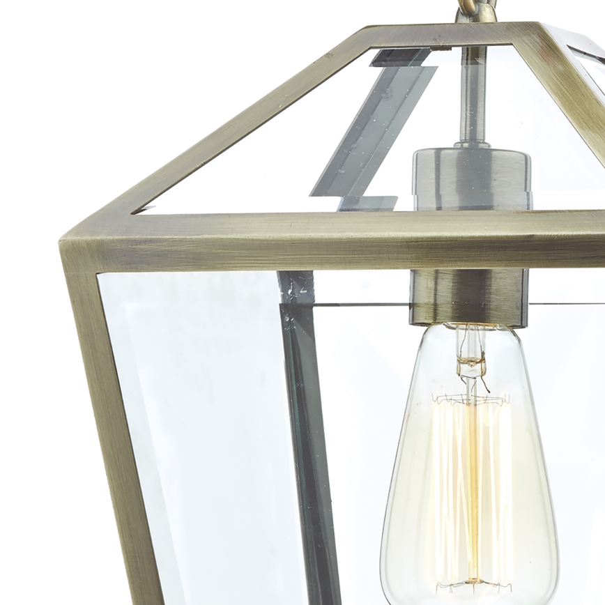 Där Lighting CHU0175 - Láncos csillár CHURCHILL 1xE27/60W/230V sárgaréz