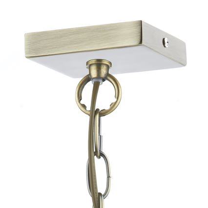 Där Lighting CHU0175 - Láncos csillár CHURCHILL 1xE27/60W/230V sárgaréz