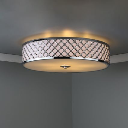 Där Lighting CIV5050 - Mennyezeti lámpatest CIVIC 5xE14/60W/230V, Ø 50 cm, fényes króm