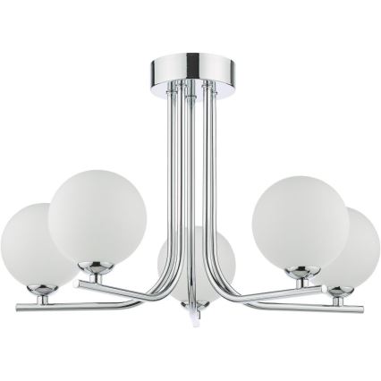 Där Lighting CRA5450-02 - CRADLE rúdos csillár 5xG9/25W/230V, fényes króm