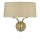 Där Lighting CRI0929 - Fali lámpa CRISTIN 2xE14/40W/230V sárgaréz/taupe