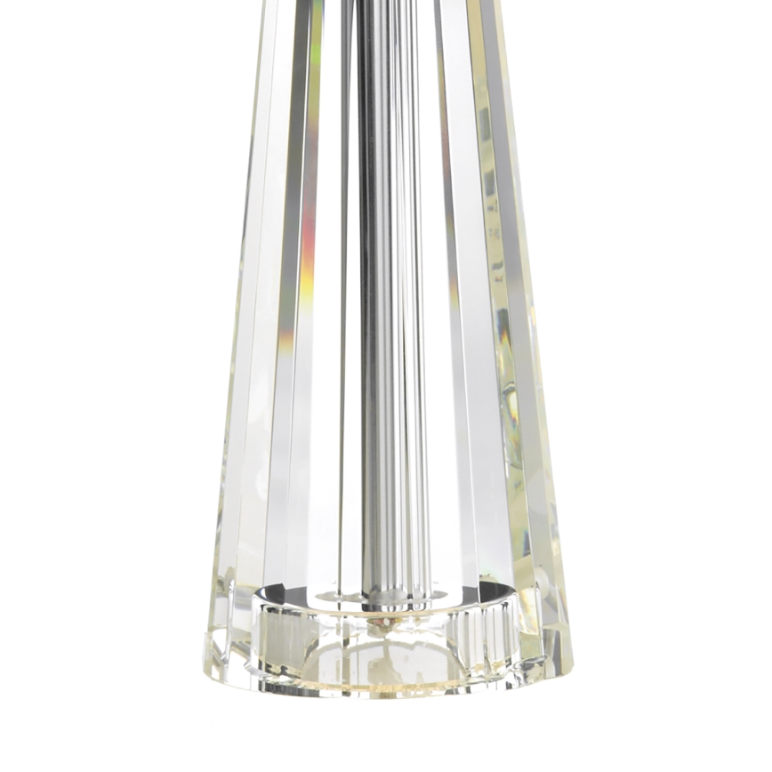 Där Lighting CYP4208 - Asztali lámpa CYPRUS 1xE27/60W/230V krémszínű/átlátszó