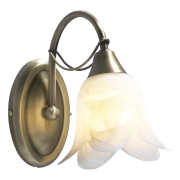 Där Lighting DOU0775 - Fali lámpa DOUBLET 1xE14/40W/230V sárgaréz