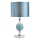 Där Lighting ELS4223 - Asztali lámpa ELSA 1xE27/40W/230V kék/fényes króm