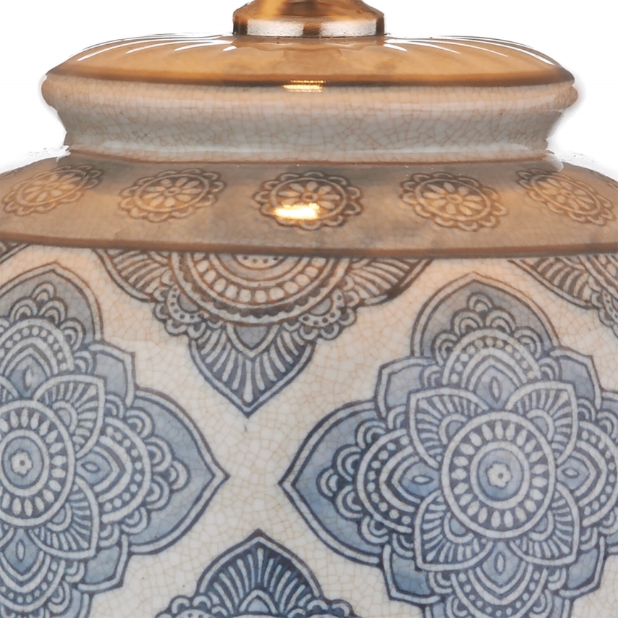 Där Lighting ELY4223 - Asztali lámpa ELY 1xE27/60W/230V kék