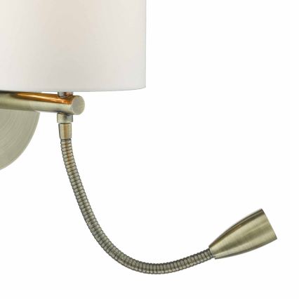 Där Lighting FET0775 - LED fali lámpa FETA 1xE27/60W/230V + LED/1W sárgaréz