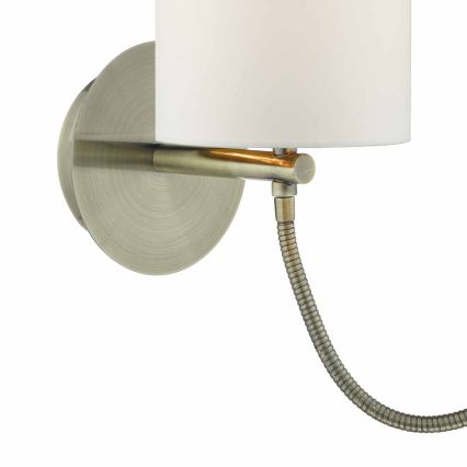 Där Lighting FET0775 - LED fali lámpa FETA 1xE27/60W/230V + LED/1W sárgaréz
