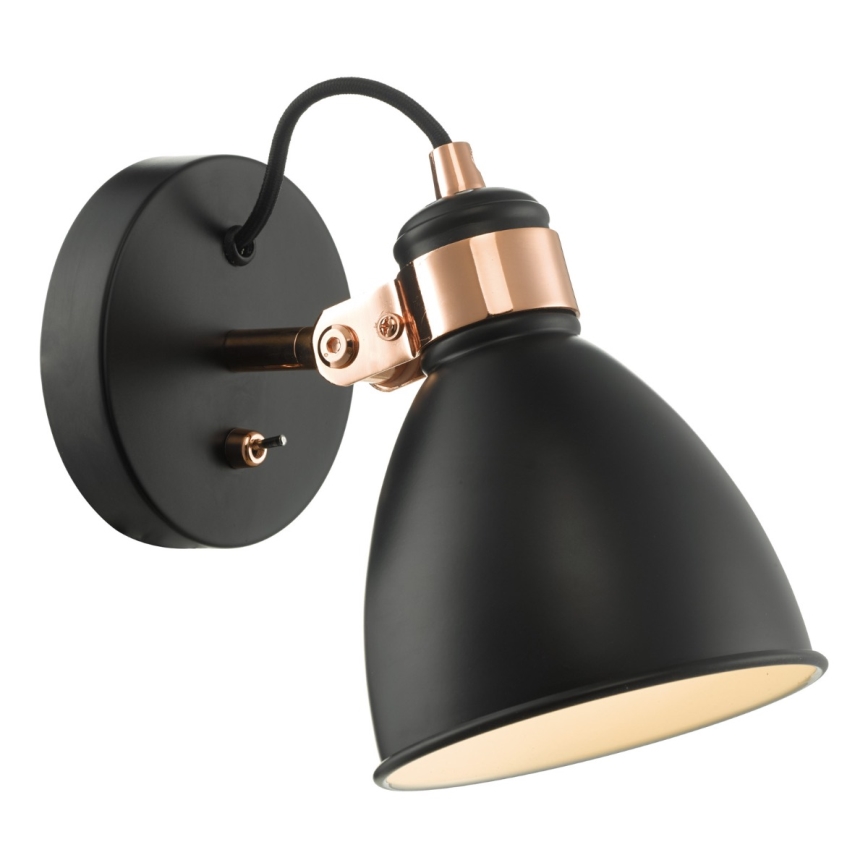 Där Lighting FRE0722 - FREDERICK fali spotlámpa 1xE14/40W/230V fekete