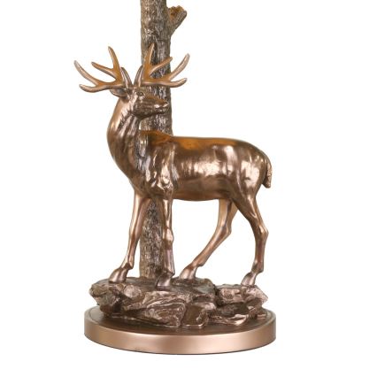 Där Lighting GUL5545-X - GULLIVER asztali lámpa 1xE27/60W/230V bézs/bronz