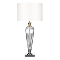 Där Lighting HIN4208 - HINTON asztali lámpa 1xE27/60W/230V fehér/fényes króm