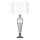 Där Lighting HIN4208 - HINTON asztali lámpa 1xE27/60W/230V fehér/fényes króm