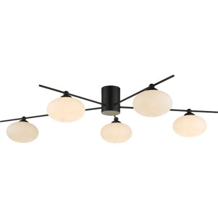 Där Lighting JAS5422 - Felületre szerelhető JASPER csillár 5xG9/25W/230V fekete