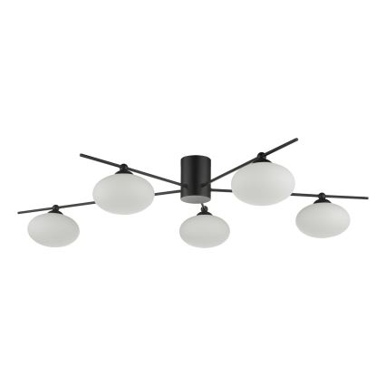 Där Lighting JAS5422 - Felületre szerelhető JASPER csillár 5xG9/25W/230V fekete