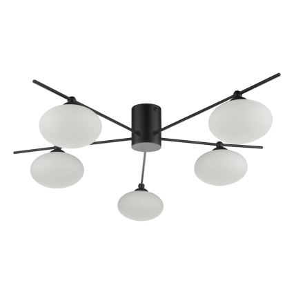 Där Lighting JAS5422 - Felületre szerelhető JASPER csillár 5xG9/25W/230V fekete