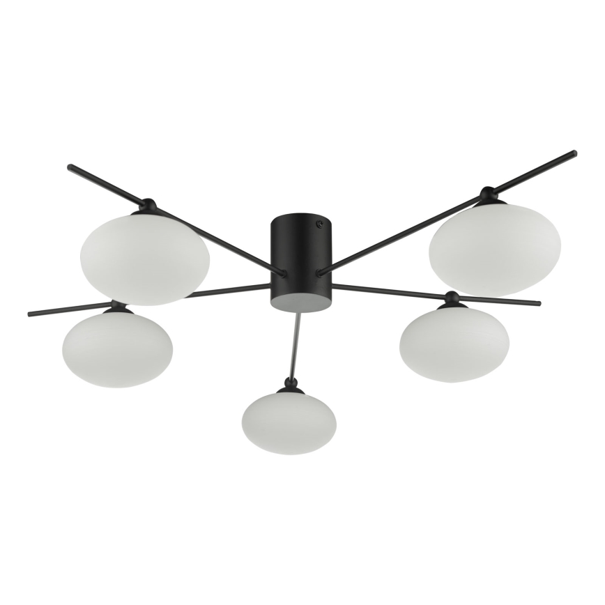 Där Lighting JAS5422 - Felületre szerelhető JASPER csillár 5xG9/25W/230V fekete