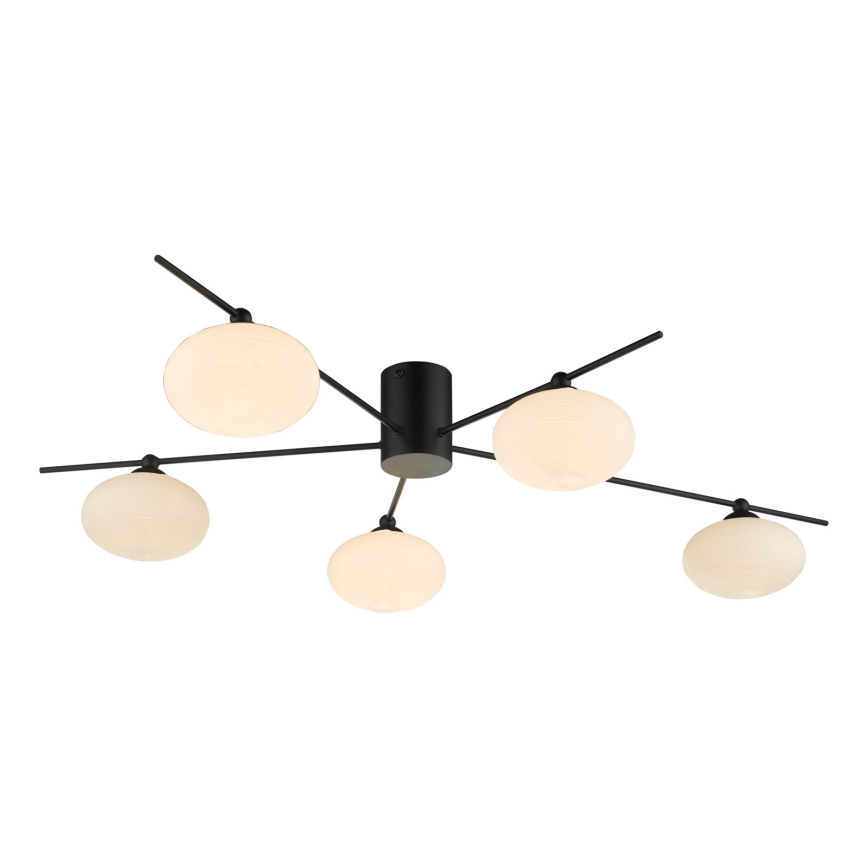 Där Lighting JAS5422 - Felületre szerelhető JASPER csillár 5xG9/25W/230V fekete