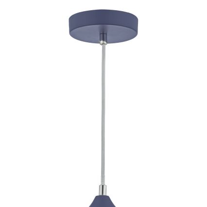 Där Lighting KAE0123 - KAELAN kábelre függesztett csillár 1xE27/60W/230V kék