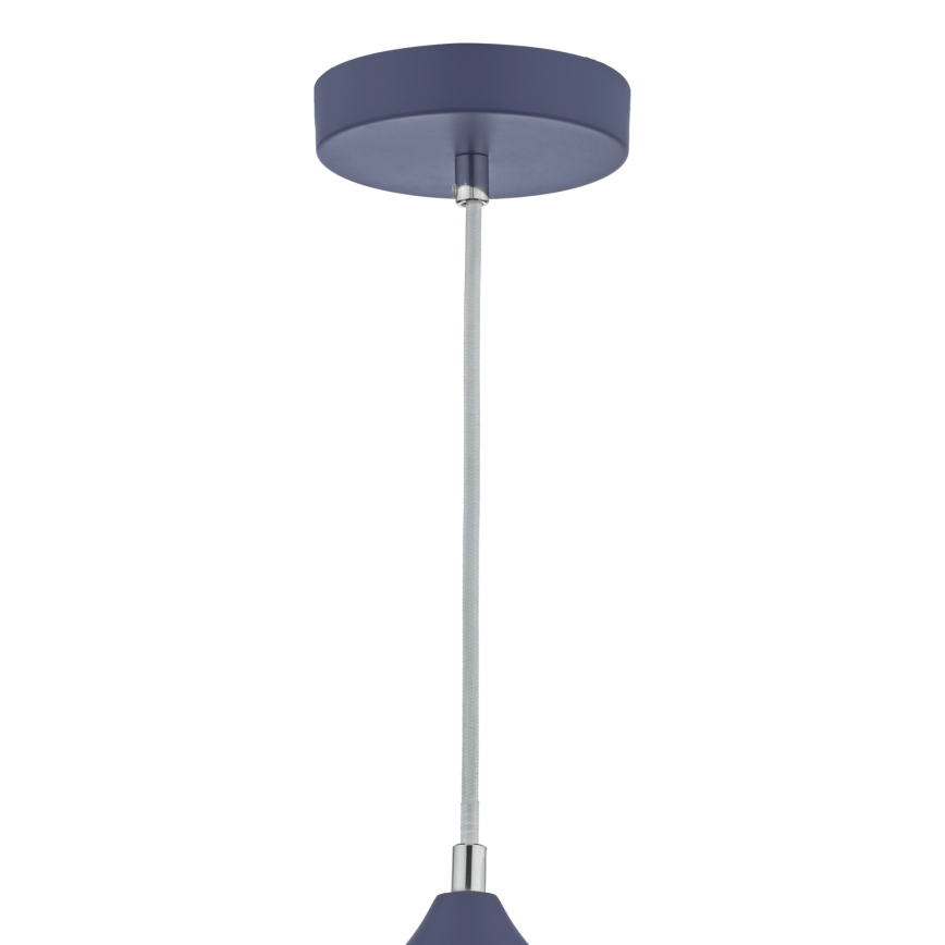 Där Lighting KAE0123 - KAELAN kábelre függesztett csillár 1xE27/60W/230V kék