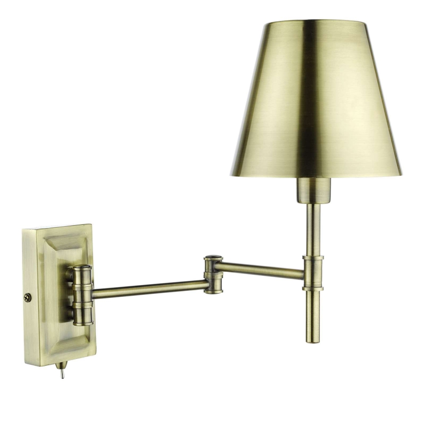 Där Lighting KEN0775 - KENSINGTON flexibilis fali lámpa 1xE14/25W/230V, sárgaréz
