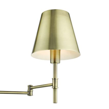 Där Lighting KEN0775 - KENSINGTON flexibilis fali lámpa 1xE14/25W/230V, sárgaréz